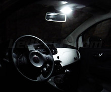 Luksus full LED-interiørpakke (ren hvid) til Fiat 500