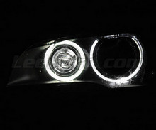Pakke angel eyes H8 med LED (6000K ren hvid) til BMW X6 (E71 E72) - Standard
