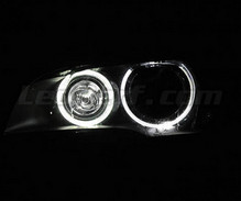 Pakke angel eyes H8 med LED (6000K ren hvid) til BMW X3 (F25) - Standard