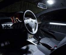 Luksus komplet LED-interiørpakke (ren hvid) til Opel Astra H TwinTop