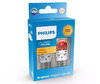 2x LED-pærer Philips PY21/5W Ultinon PRO6000 - Orange - BAY15D - 11499AU60X2