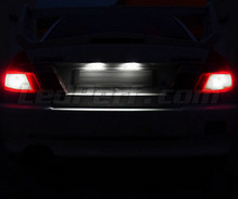 LED-pakke (ren hvid) nummerplade bagpå til Mitsubishi Lancer Evo 5